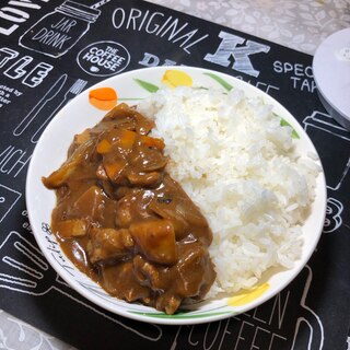 チョコでまろやかなカレーライス